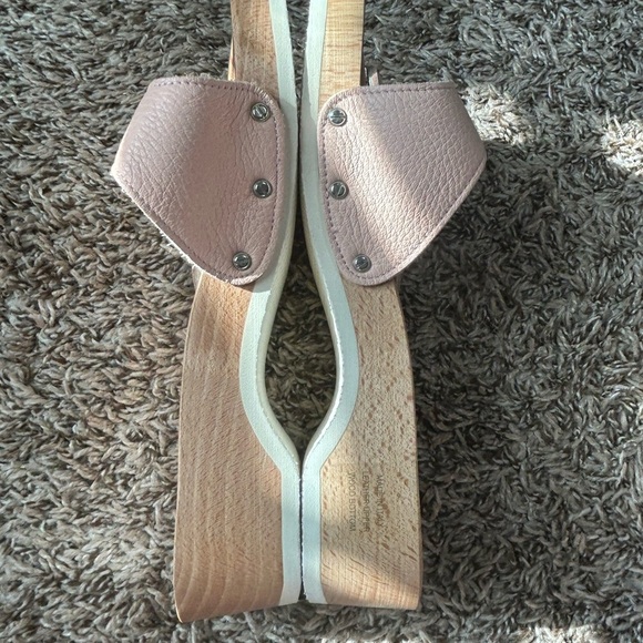 Burberry Brigitte Women's 38 US 8 Wooden Clog Slide - NWOT. Never Worn. Pink - Picture 9 of 10